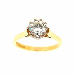 Pre Owned 18ct 1 Carat Diamond Solitaire ZN401